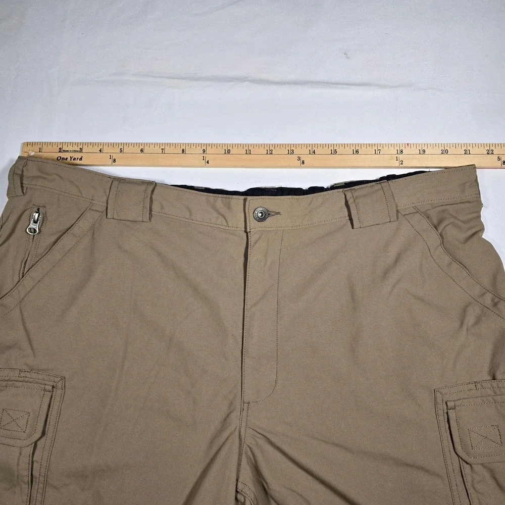 Duluth Men's 2XL Tan Nylon Cargo‎ Shorts 42W Hiking Work Utility